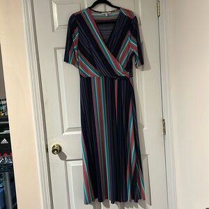 Chaus Striped Maxi Dress